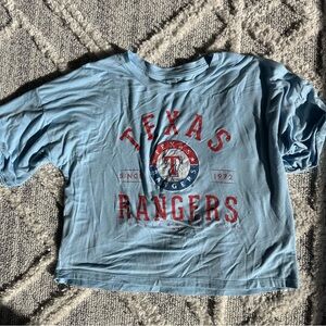 Cropped Texas Rangers Shirt